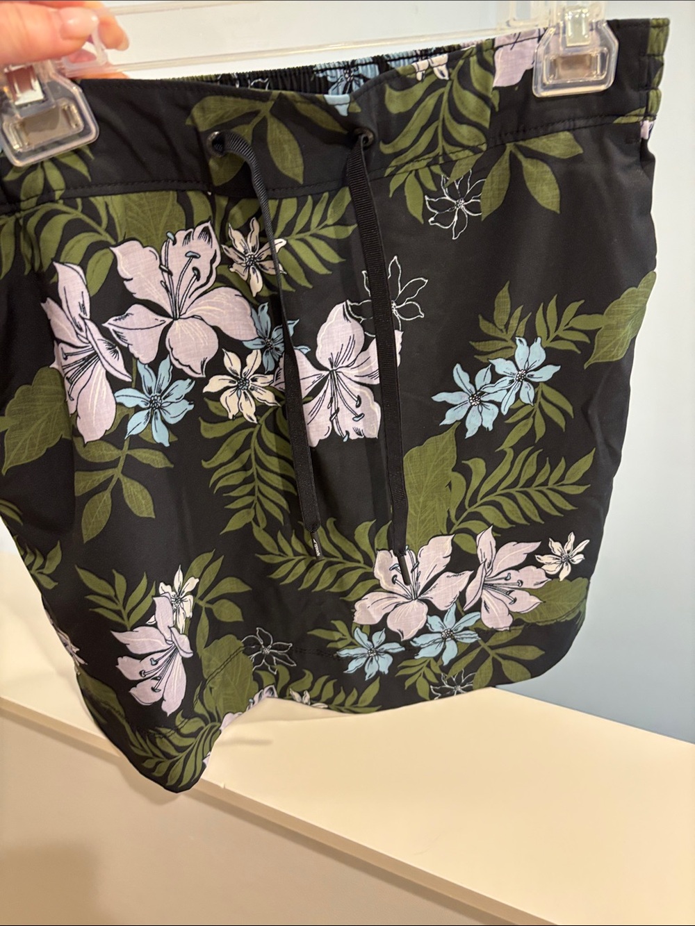 Speedo Black Floral Sport Skirt